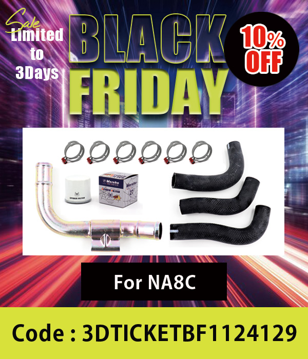 Maruha Silicone Radiator Hose & Stainless Steel Pipe Set For NA6CE 10%OFF